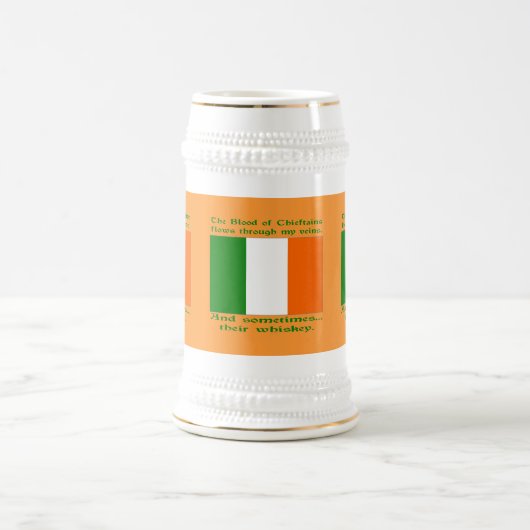 Irisches Blut und Whiskey Bierglas (Mittel)