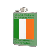 Irisches Blut und Whiskey Flachmann (Links)