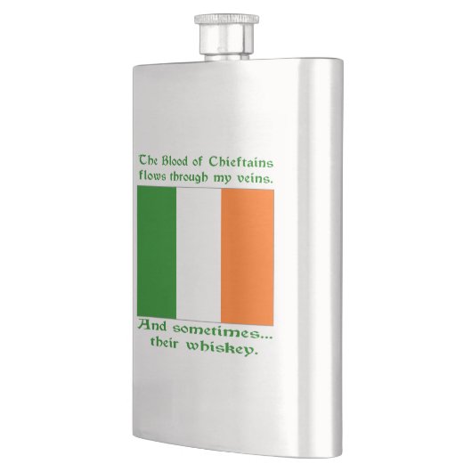 Irisches Blut und Whiskey Flachmann (Links)