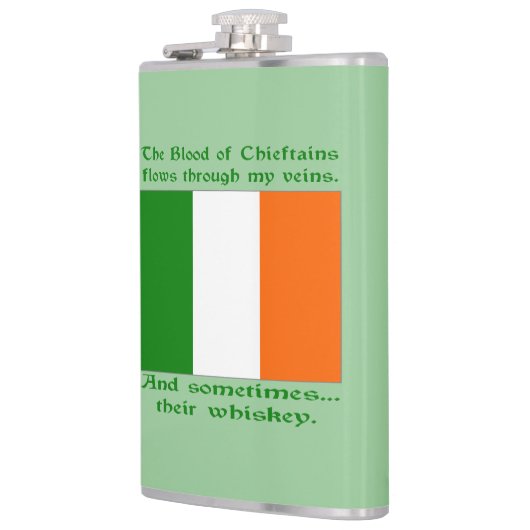 Irisches Blut und Whiskey Flachmann (Links)