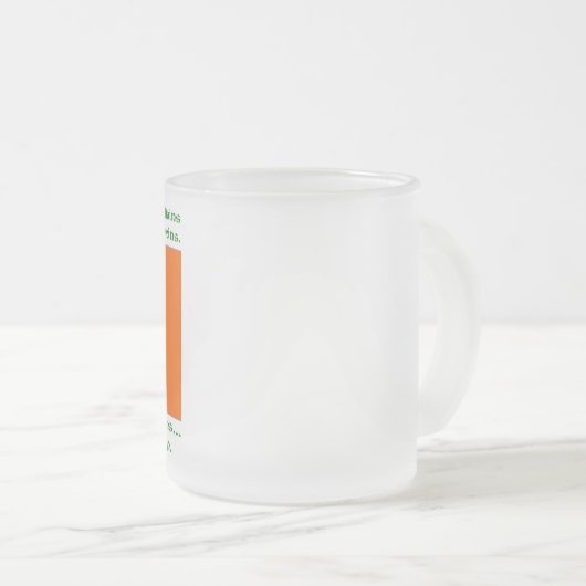 Irisches Blut und Whiskey Mattglastasse (VorderseiteRechts)