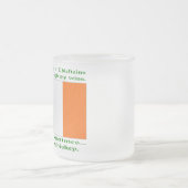 Irisches Blut und Whiskey Mattglastasse (Mittel)