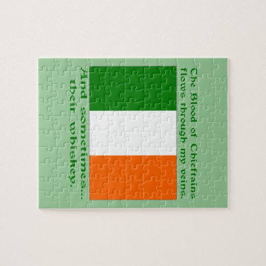 Irisches Blut und Whiskey Puzzle (Horizontal)