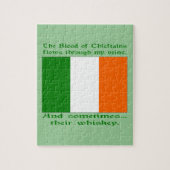 Irisches Blut und Whiskey Puzzle (Vertikal)