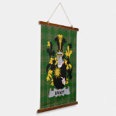 Irisches Brady oder McBrady Wappen Familienwappen Wandteppich Mit Holzrahmen (Gewinkelt)