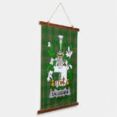 Irisches Callaghan oder O_Callaghan Wappen Familie Wandteppich Mit Holzrahmen (Gewinkelt)