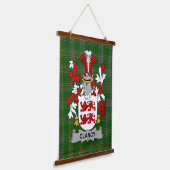 Irisches Clancy oder McClancy Wappen Familienwappe Wandteppich Mit Holzrahmen (Gewinkelt)