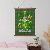 Irisches Connor oder O_Connor (Kerry) Wappen Fami Wandteppich Mit Holzrahmen (Schlafzimmer)