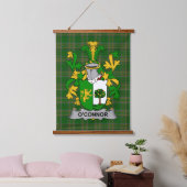 Irisches Connor oder O_Connor (Sligo) Wappen Fami Wandteppich Mit Holzrahmen (Schlafzimmer)