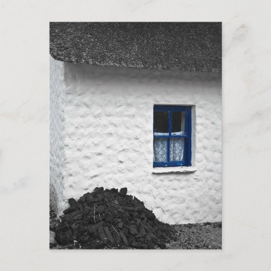 Irisches Cottage Postkarte (Vorderseite)