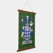 Irisches Cronin oder O_Cronin Wappen Familienwappe Wandteppich Mit Holzrahmen (Gewinkelt)
