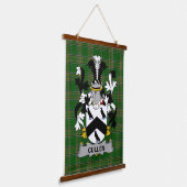 Irisches Cullen oder McCullen Wappen Familienwappe Wandteppich Mit Holzrahmen (Gewinkelt)