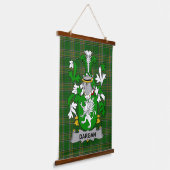 Irisches Dargan oder McDeargan Wappen Familienwapp Wandteppich Mit Holzrahmen (Gewinkelt)