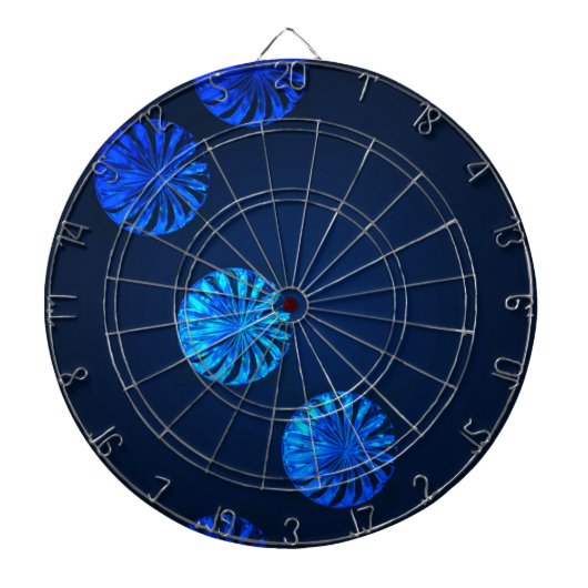 Irisches Design blaues Kristall Dartscheibe (vorne)