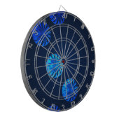 Irisches Design blaues Kristall Dartscheibe (Vorderseite Links)