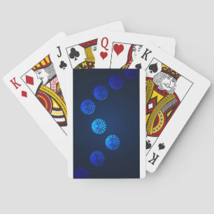 Irisches Design blaues Kristall Spielkarten