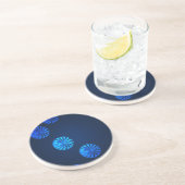 Irisches Design blaues Kristall Untersetzer (Seite)