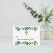 Irisches Design für Hochzeitsfeiern Platzkarten (Stehend Vorderseite)