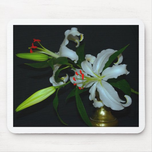 Irisches Design-Messing- und Blumenkollektion Mousepad (Vorne)