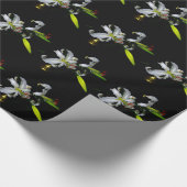 Irisches Design-Messing und Blumenmuster Geschenkpapier (Ecke)