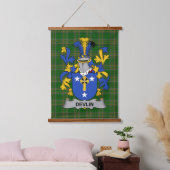 Irisches Devlin oder O_Devlin Wappen Familienwappe Wandteppich Mit Holzrahmen (Schlafzimmer)