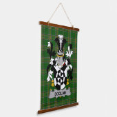 Irisches Doolan oder O_Doolan Wappen Familienwappe Wandteppich Mit Holzrahmen (Gewinkelt)