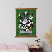 Irisches Doolan oder O_Doolan Wappen Familienwappe Wandteppich Mit Holzrahmen (Schlafzimmer)