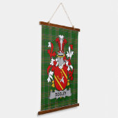 Irisches Dooley oder O_Dooley Wappen Familienwappe Wandteppich Mit Holzrahmen (Gewinkelt)