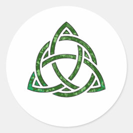 irisches Dreifähnchen-Kissen Runder Aufkleber