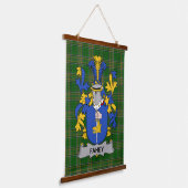 Irisches Fahey oder O_Fahy Wappen Familienwappen Wandteppich Mit Holzrahmen (Gewinkelt)
