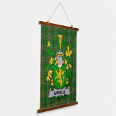 Irisches Farrell oder O_Ferrell Wappen Familienwap Wandteppich Mit Holzrahmen (Gewinkelt)