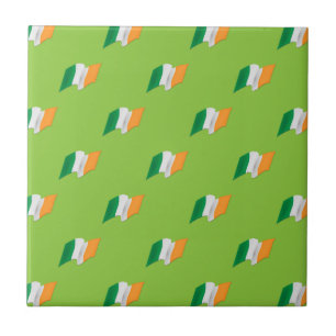 Irisches Flaggen-Muster Fliese