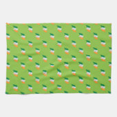 Irisches Flaggen-Muster Geschirrtuch (Horizontal)