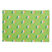 Irisches Flaggen-Muster Kissenbezug (Rückseite-Links)