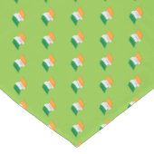 Irisches Flaggen-Muster Kurzer Tischläufer (Ecke)