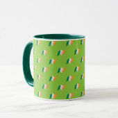 Irisches Flaggen-Muster Tasse (Vorderseite Links)