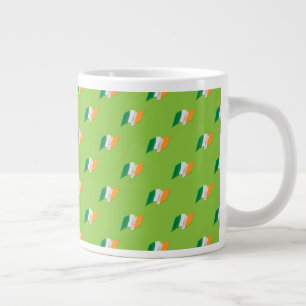 irisches Flaggenmuster Jumbo-Tasse