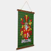 Irisches Friel oder O_Friel Wappen Familienwappen Wandteppich Mit Holzrahmen (Gewinkelt)