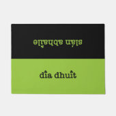 Irisches Gälisch hallo und Auf Wiedersehen Fußmatte (Vorderseite)