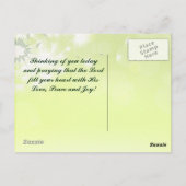 Irisches Gebet für das Segeln einer benutzerdefini Postkarte (Rückseite)