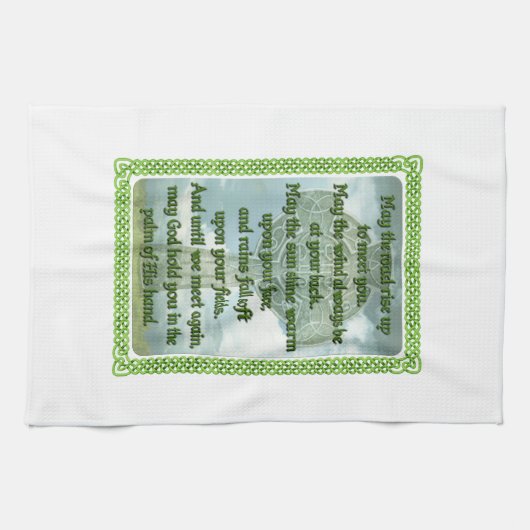 irisches Gebet Geschirrtuch (Horizontal)