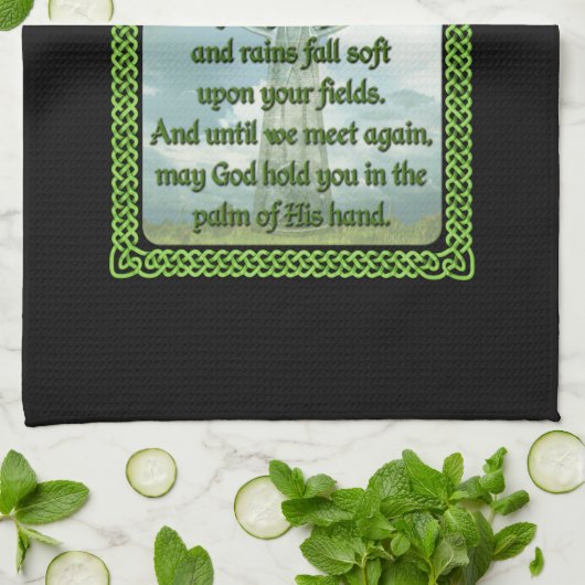 irisches Gebet Geschirrtuch (Gefaltet)