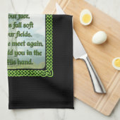 irisches Gebet Geschirrtuch (Viertel Falte)