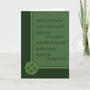 Irisches Gebet Karte