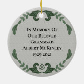 Irisches Gebet Segen Erinnerung an die Liebe Keramik Ornament (Hinten)