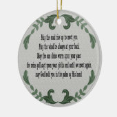 Irisches Gebet Segen Liebe Erinnerung Keramik Ornament (Links)