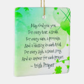 Irisches Gebet und Segen Personalisierte Weihnacht Keramikornament (Rechts)