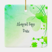 Irisches Gebet und Segen Personalisierte Weihnacht Keramikornament (Rückseite)