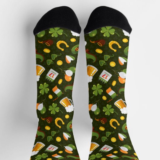 Irisches Glück Socken (Oben)