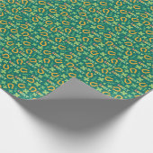 Irisches GLÜCKLICHES grünes Muster Geschenkpapier (Ecke)